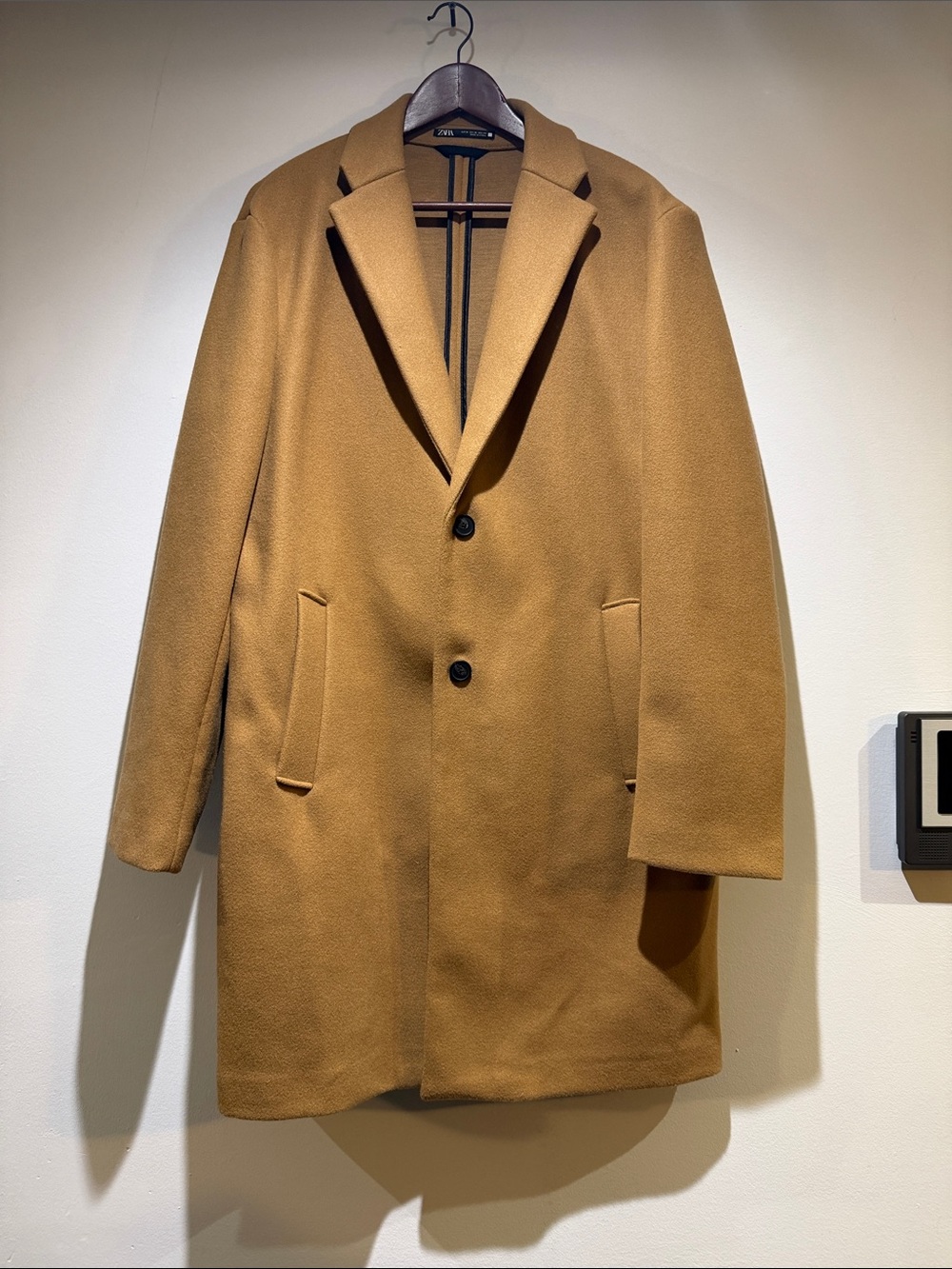 Zara camel long coat
